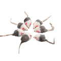 Kaninchenfell Mäuse Katzenspielzeug mit Rasseln